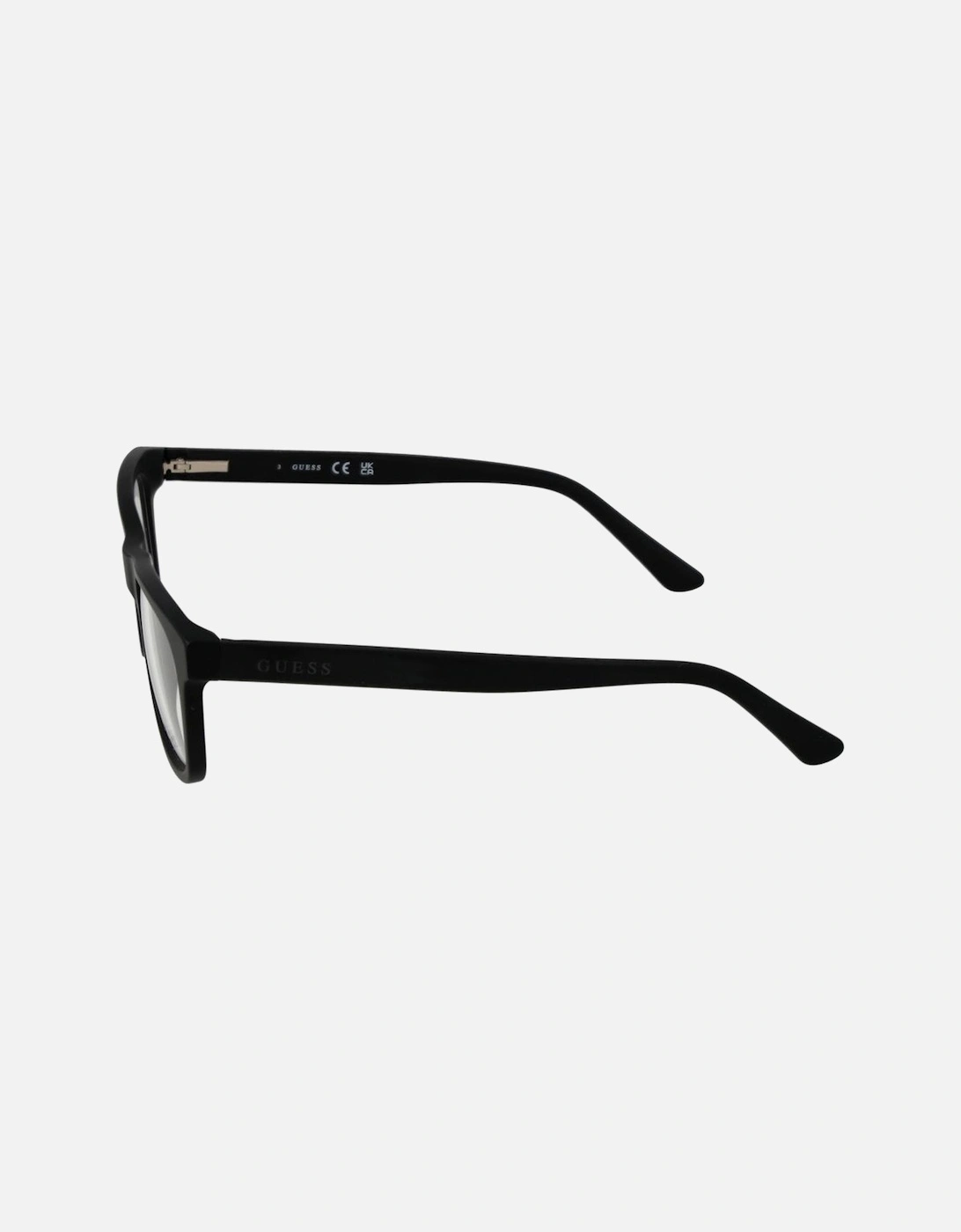 Acetate Full-Rim Square Frame Eyeglasses Unisex - Black