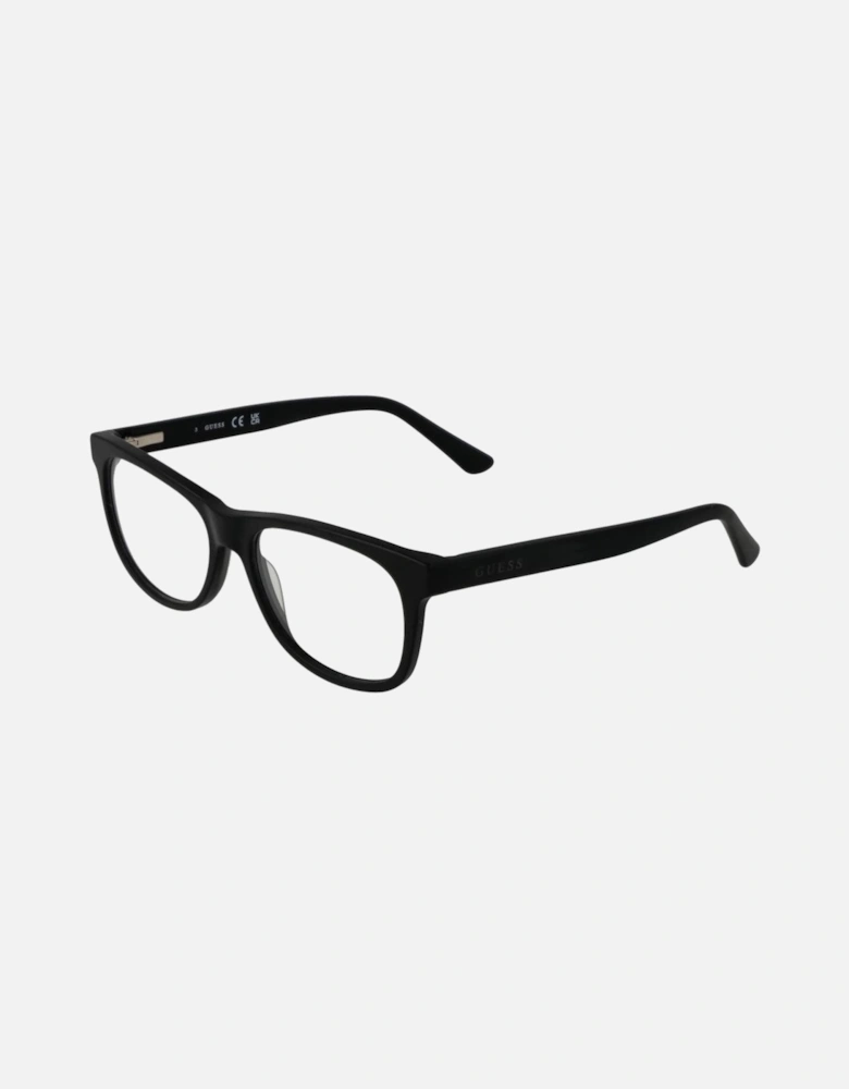 Acetate Full-Rim Square Frame Eyeglasses Unisex - Black
