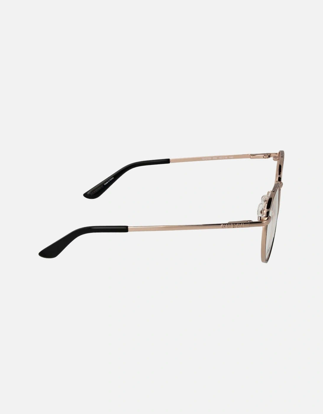 Round Metal Full-Rim Eyeglasses with Demo Lenses Unisex - Black Frames