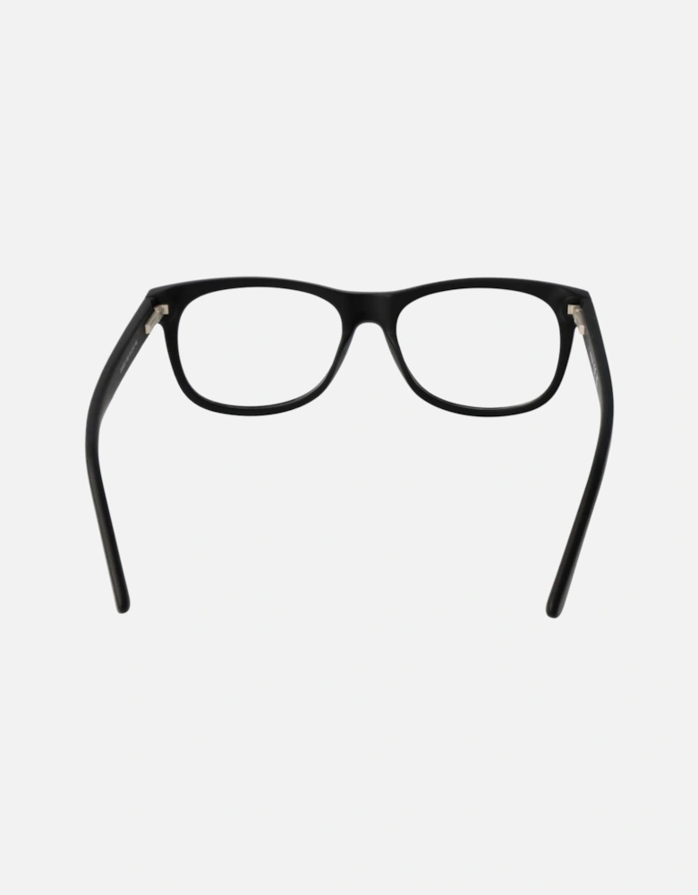 Acetate Full-Rim Square Frame Eyeglasses Unisex - Black