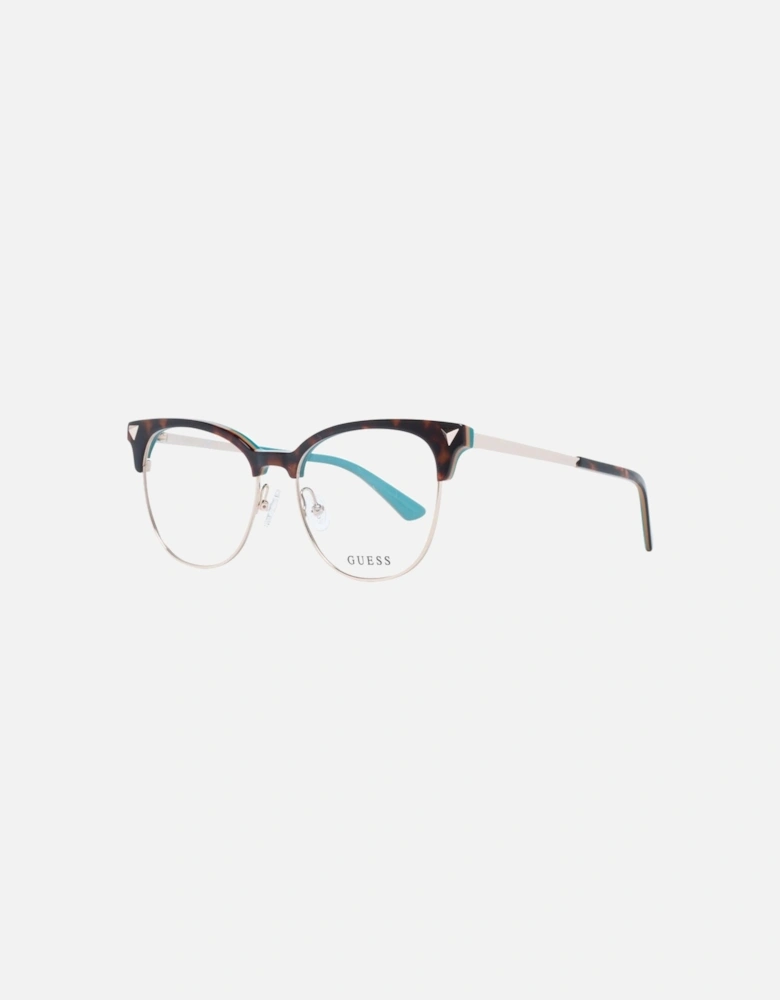 Browline Metal & Plastic Frame Glasses Women - Brown