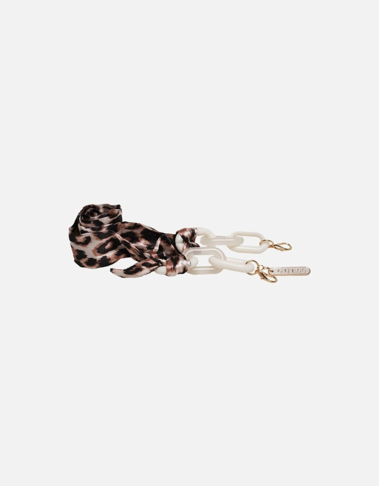 Cat Eye Plastic Frame Eyeglasses with Eyewear Chain Women - Brown