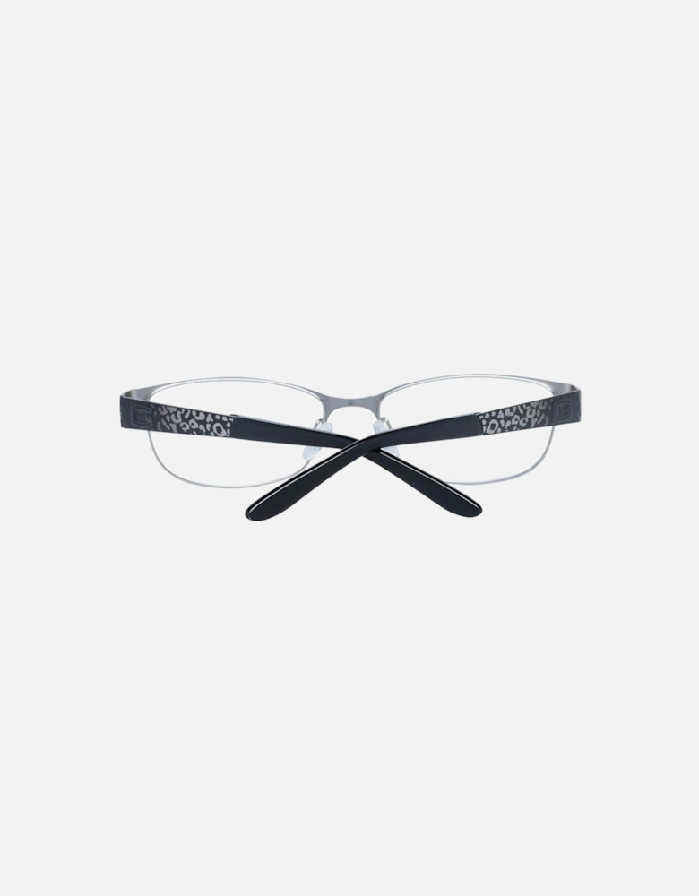 Oval Metal Frame Oval Glasses with Demo Lenses Women - Black
