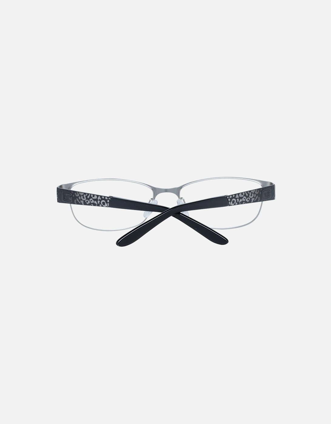 Oval Metal Frame Oval Glasses with Demo Lenses Women - Black