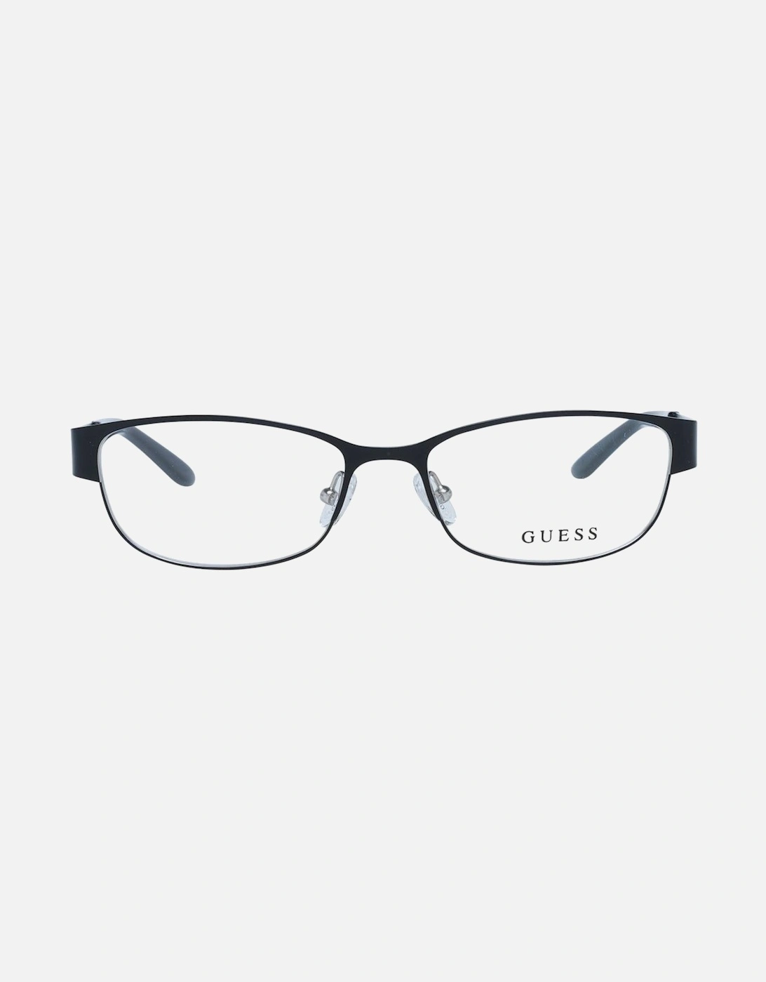Oval Metal Frame Oval Glasses with Demo Lenses Women - Black