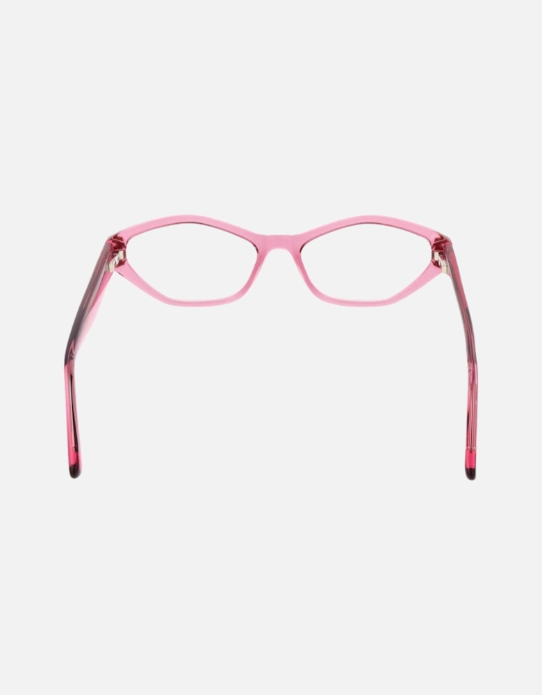 Oval Full-Rim Acetate Frame Glasses Women - Pink