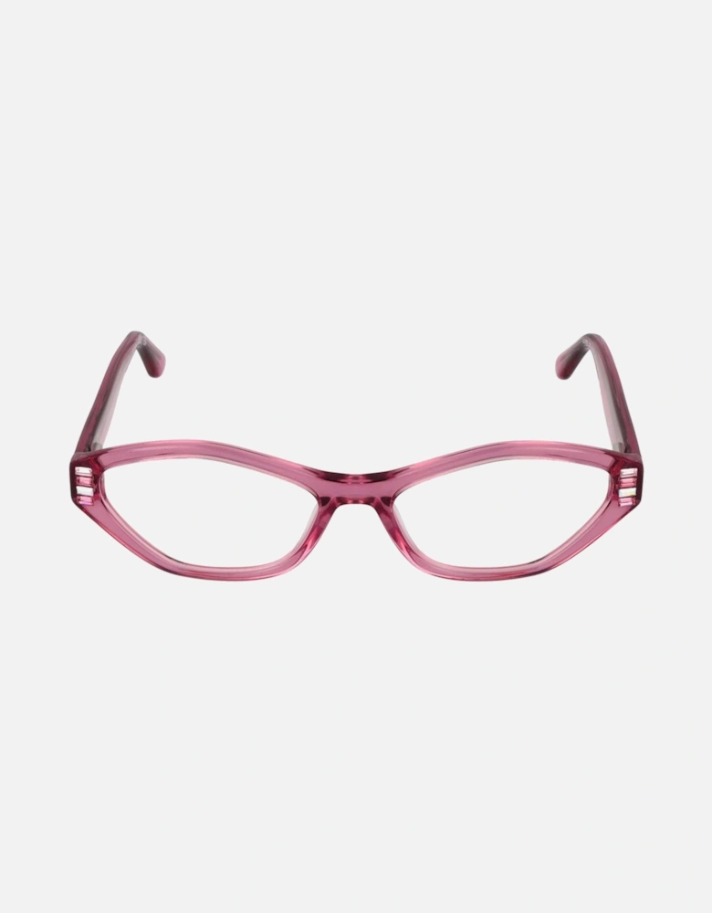 Oval Full-Rim Acetate Frame Glasses Women - Pink