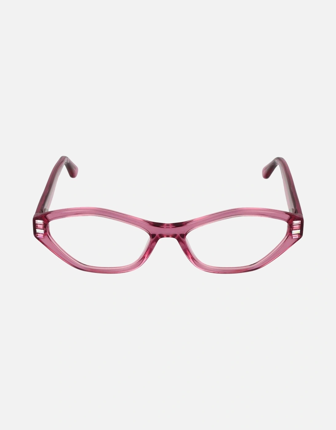 Oval Full-Rim Acetate Frame Glasses Women - Pink
