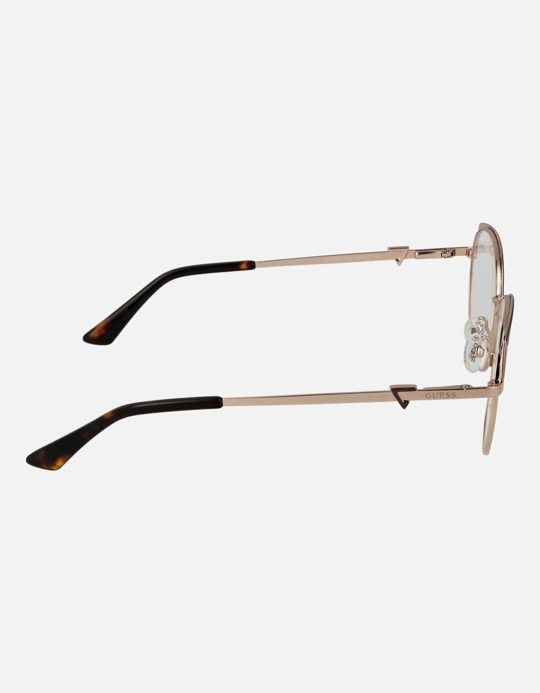 Round Metal Full-Rim Sunglasses with Demo Lenses Women - Gold Frames