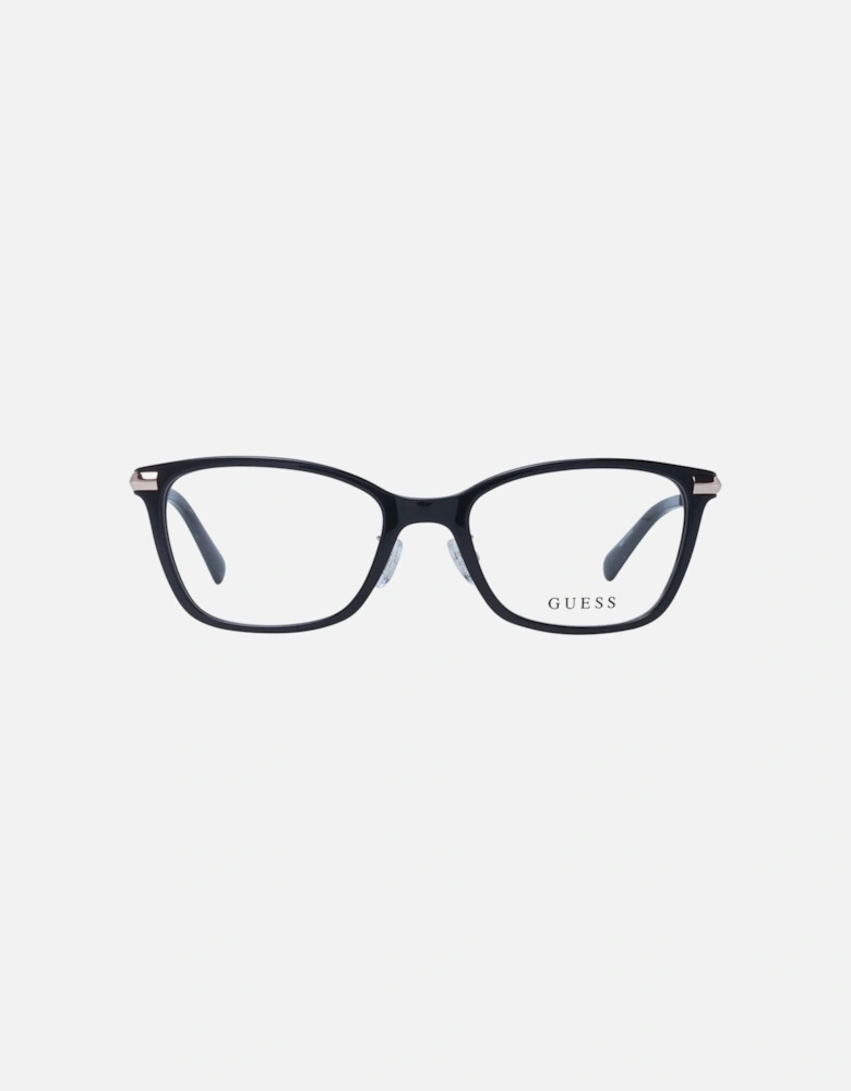 Rectangle Full-Rim Plastic Frame Glasses Women - Black