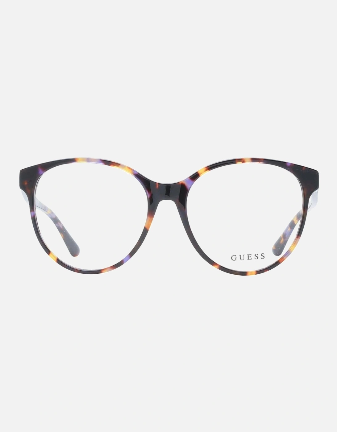 Round Full-Rim Plastic Frame Glasses Women - Purple