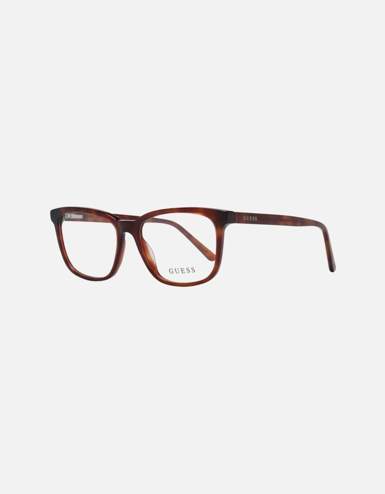 Full-Rim Square Plastic Frame Glasses Unisex - Brown