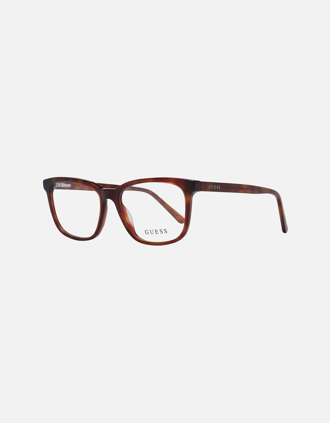 Full-Rim Square Plastic Frame Glasses Unisex - Brown, 4 of 3