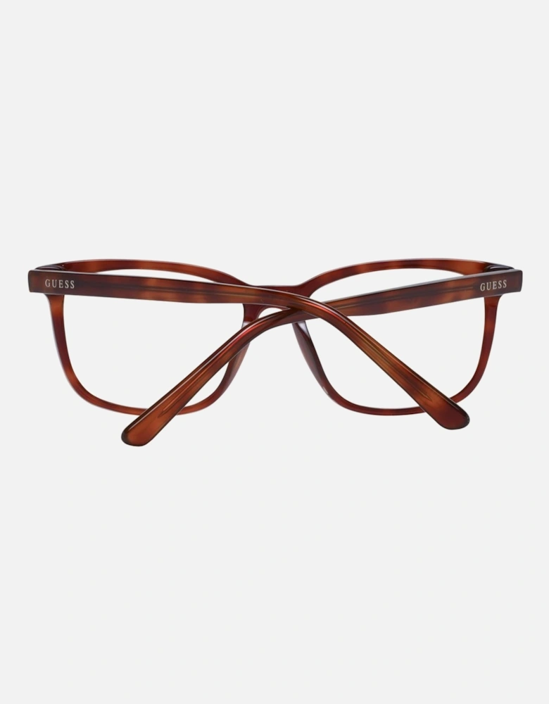 Full-Rim Square Plastic Frame Glasses Unisex - Brown