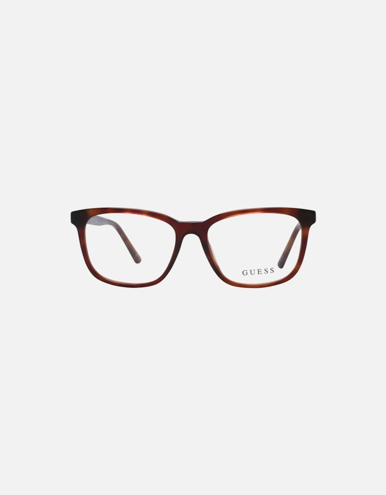 Full-Rim Square Plastic Frame Glasses Unisex - Brown