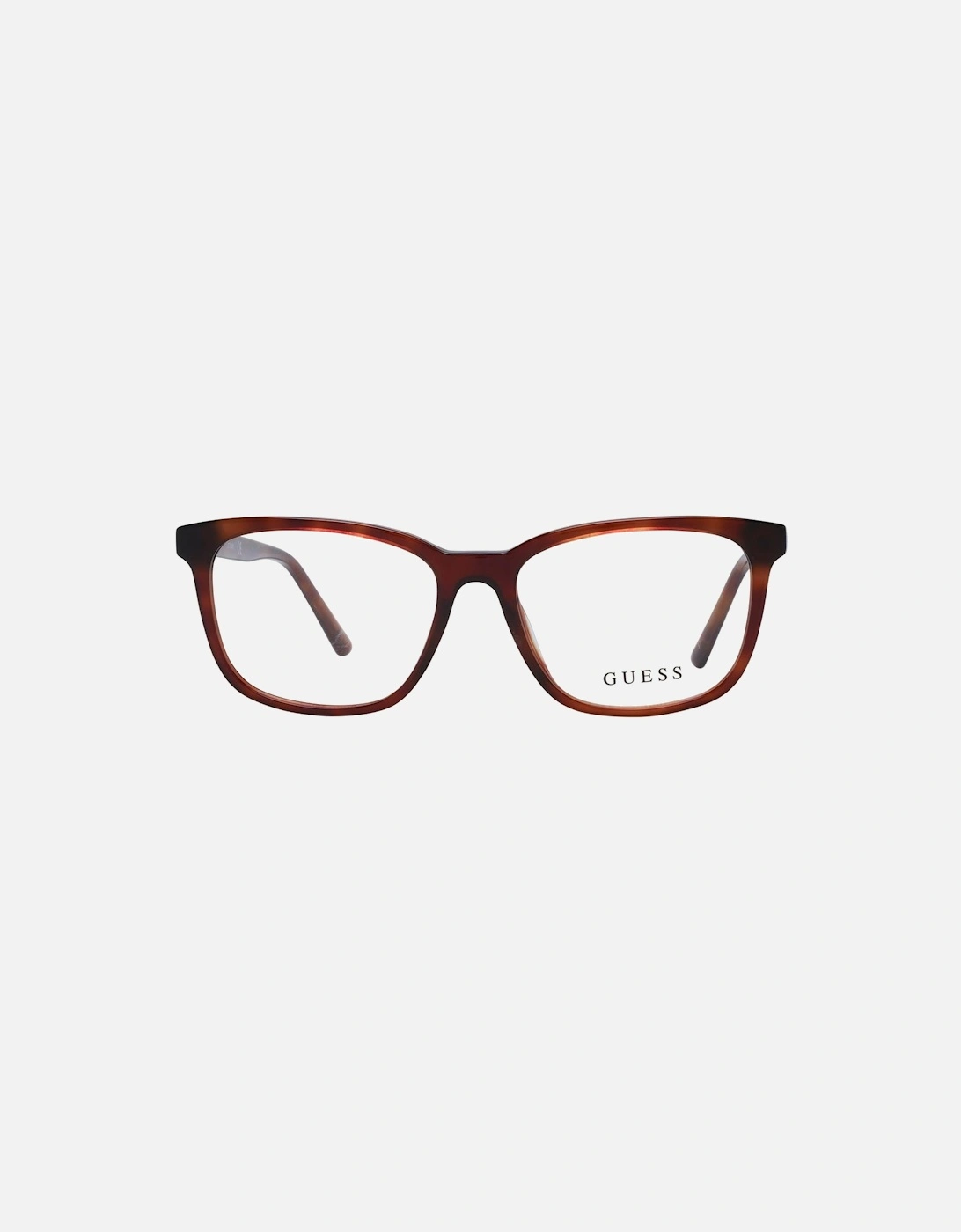 Full-Rim Square Plastic Frame Glasses Unisex - Brown