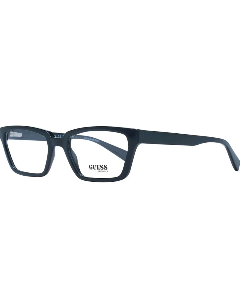 Rectangle Full-Rim Plastic Frame Glasses Women - Black
