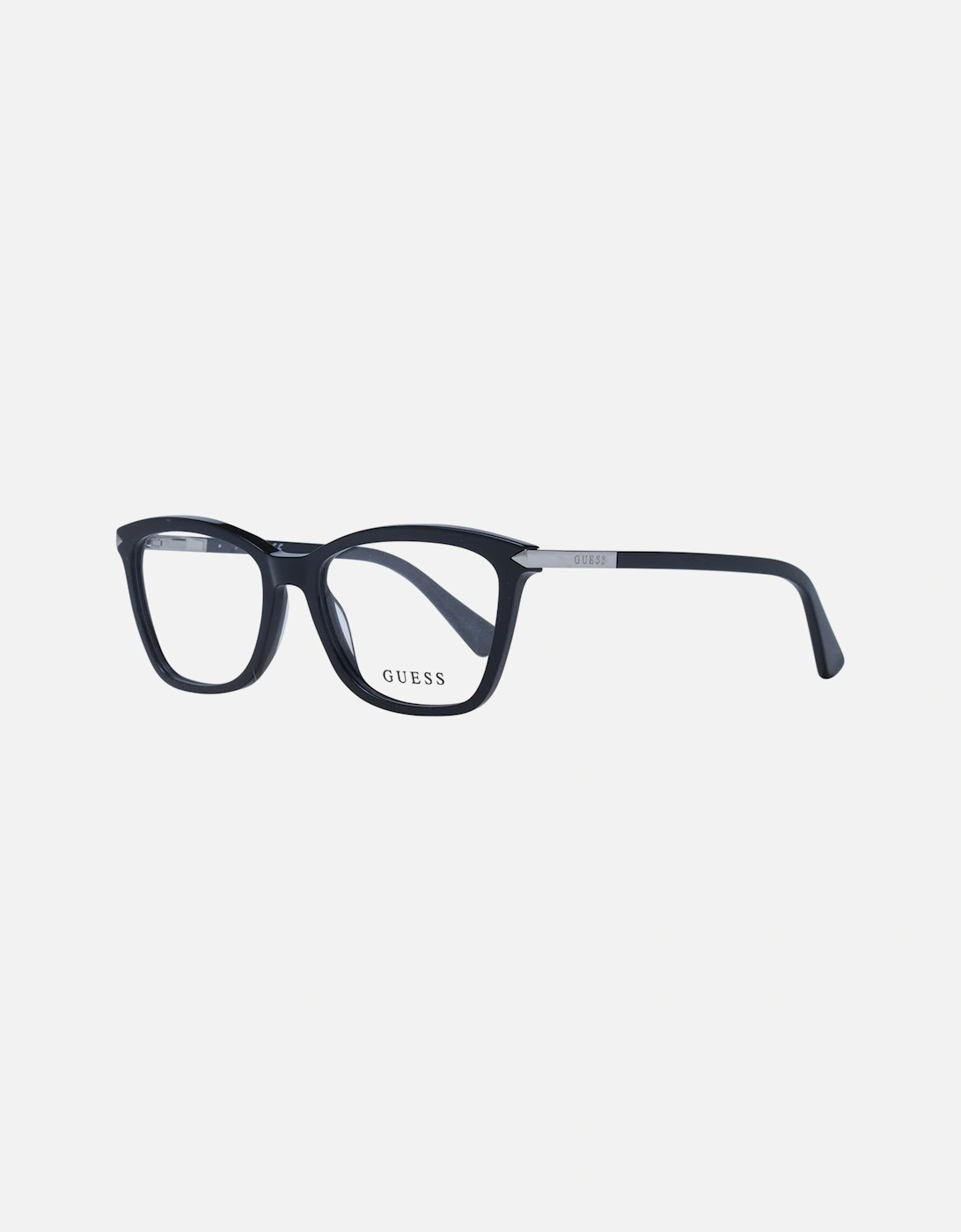 Rectangle Full-Rim Black Plastic Frame Glasses Women, 4 of 3