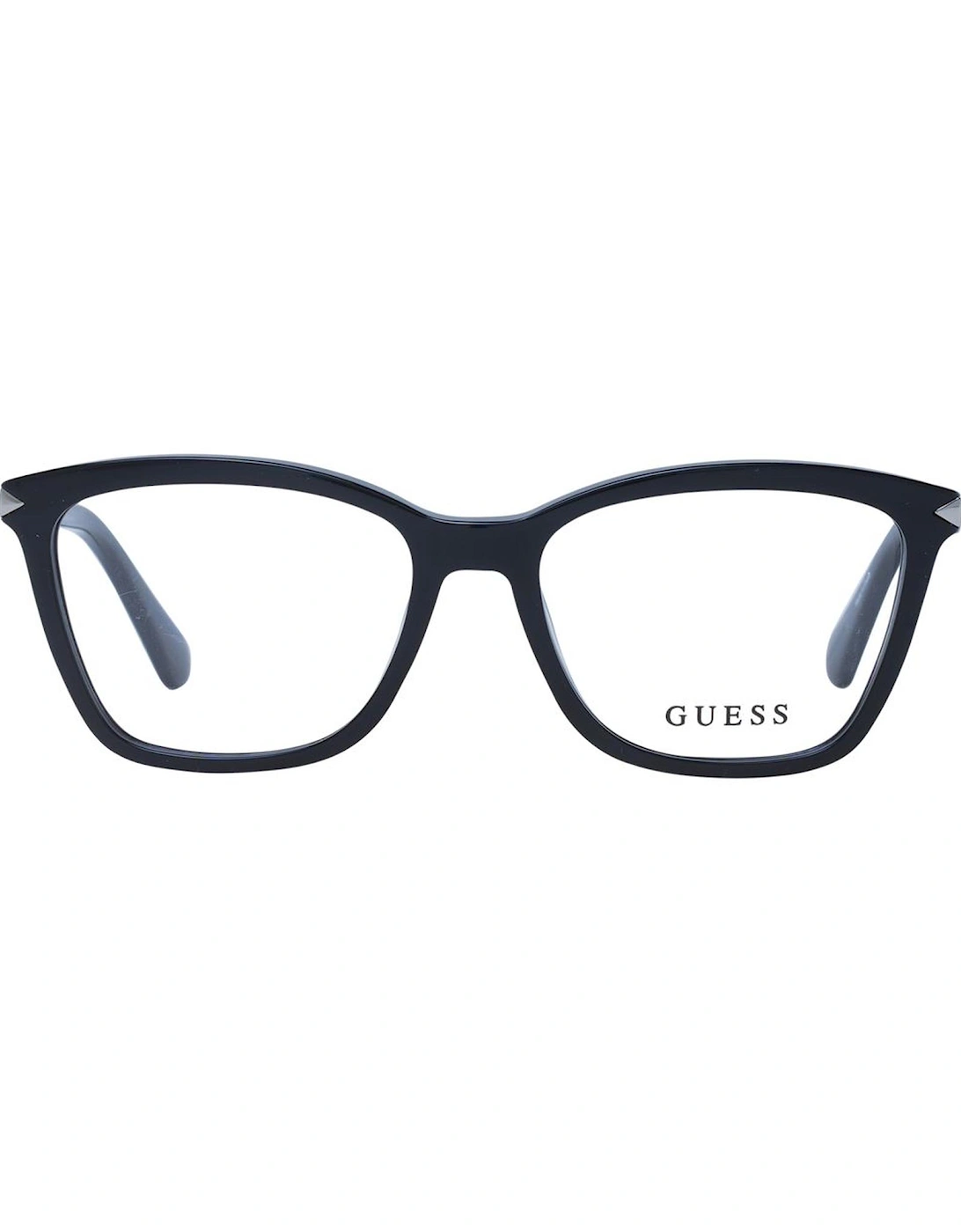 Rectangle Full-Rim Black Plastic Frame Glasses Women