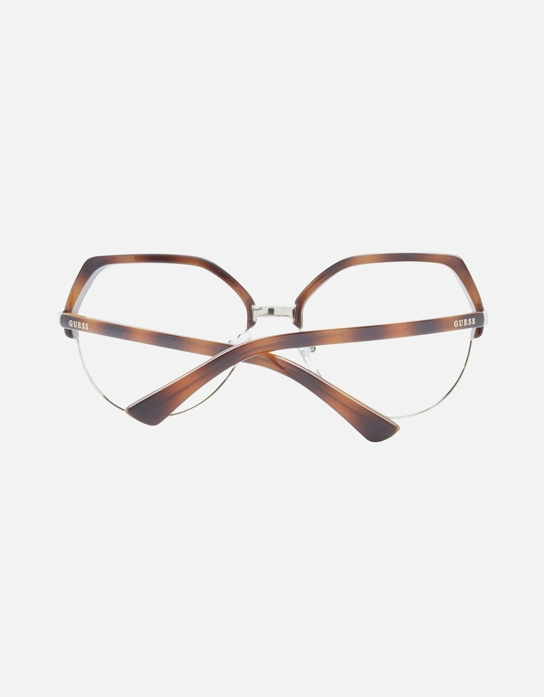 Round Full-Rim Plastic Frame Glasses Women - Brown