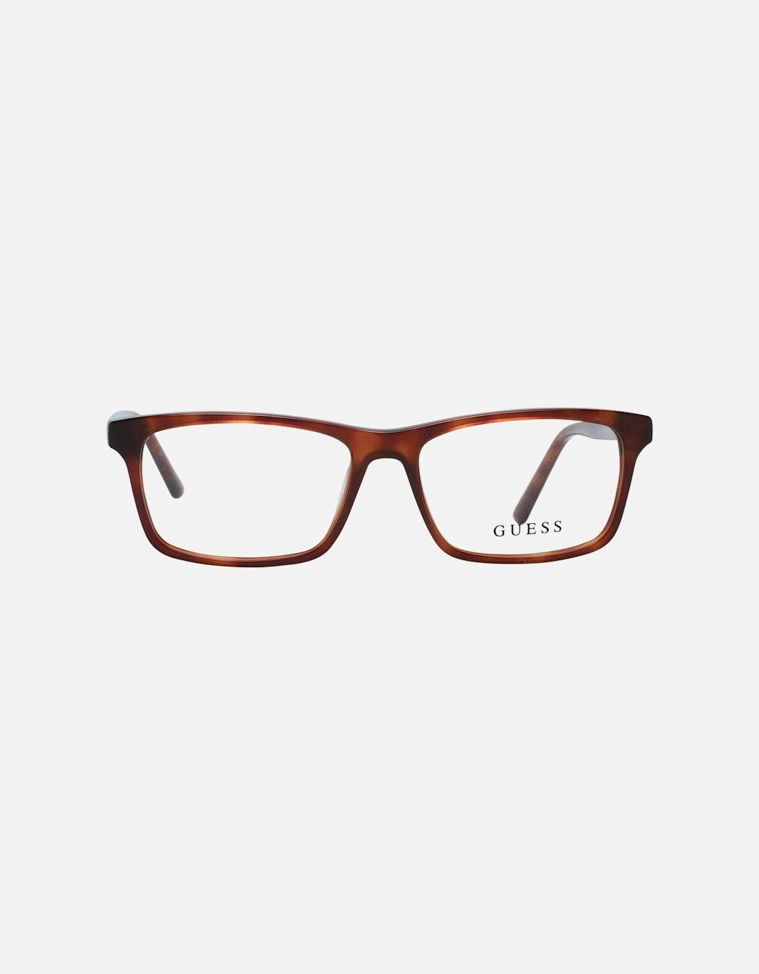 Full-Rim Rectangle Plastic Frame Glasses Unisex - Brown