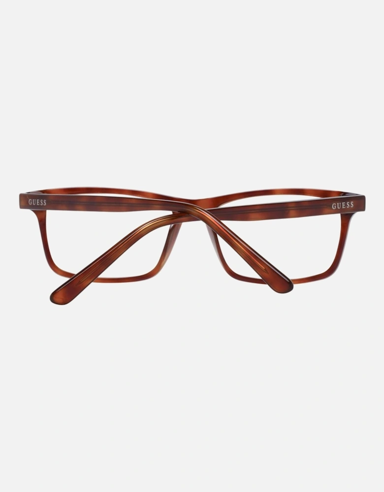 Full-Rim Rectangle Plastic Frame Glasses Unisex - Brown