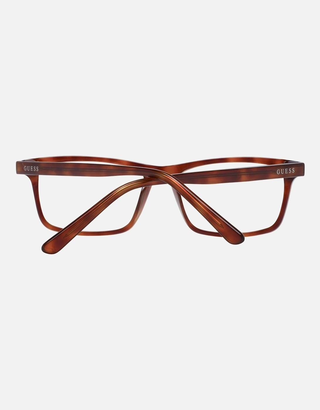 Full-Rim Rectangle Plastic Frame Glasses Unisex - Brown