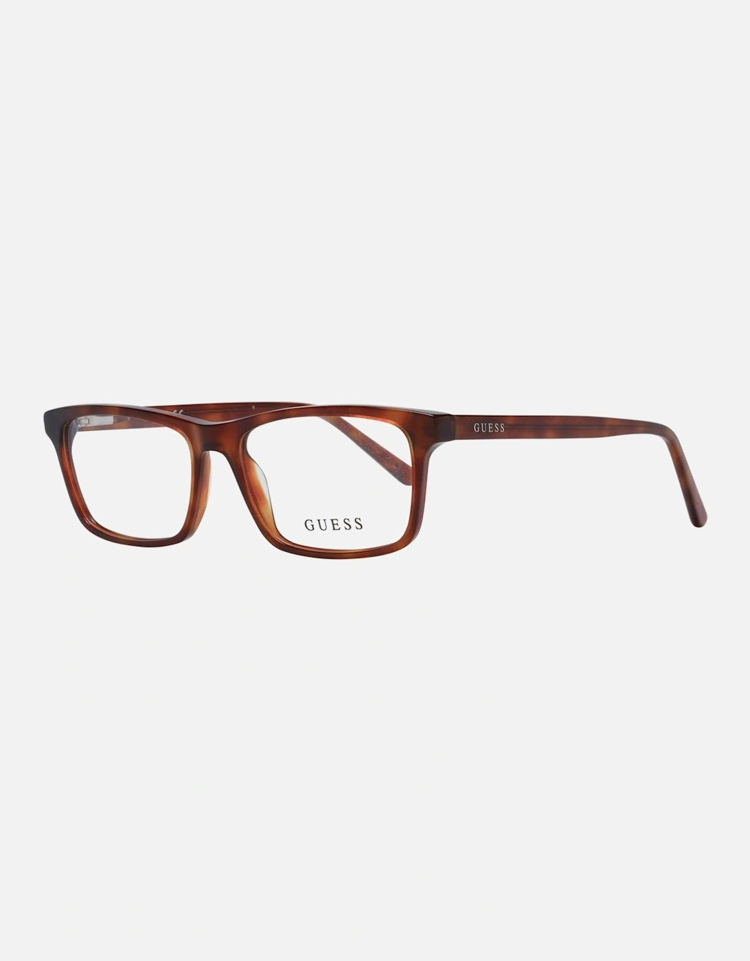 Full-Rim Rectangle Plastic Frame Glasses Unisex - Brown, 4 of 3