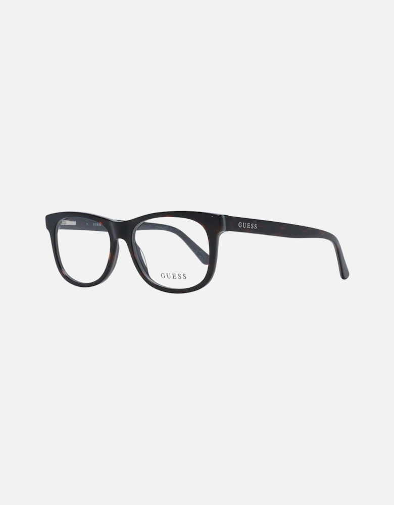 Full-Rim Square Plastic Frame Glasses Unisex - Brown
