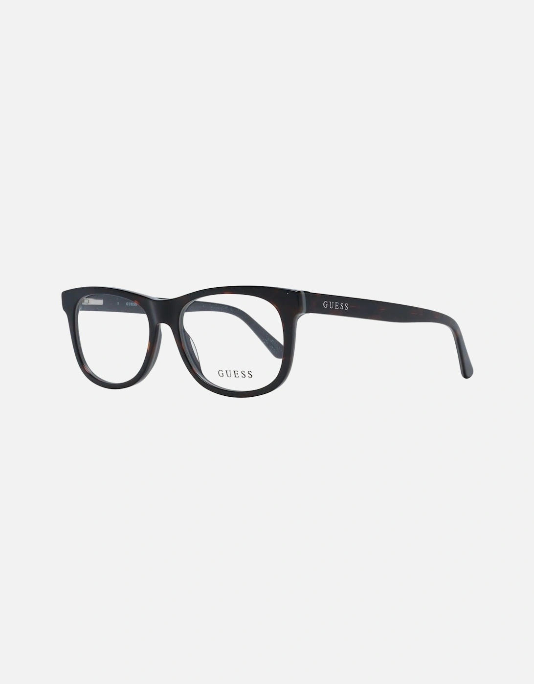 Full-Rim Square Plastic Frame Glasses Unisex - Brown, 4 of 3