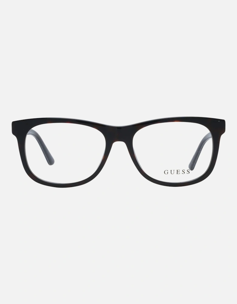 Full-Rim Square Plastic Frame Glasses Unisex - Brown