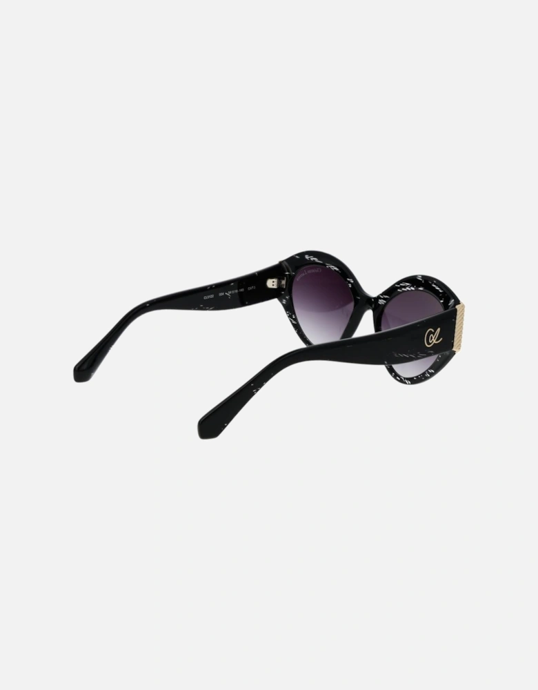 Cat Eye Acetate Sunglasses with Gradient Lenses Women - Black