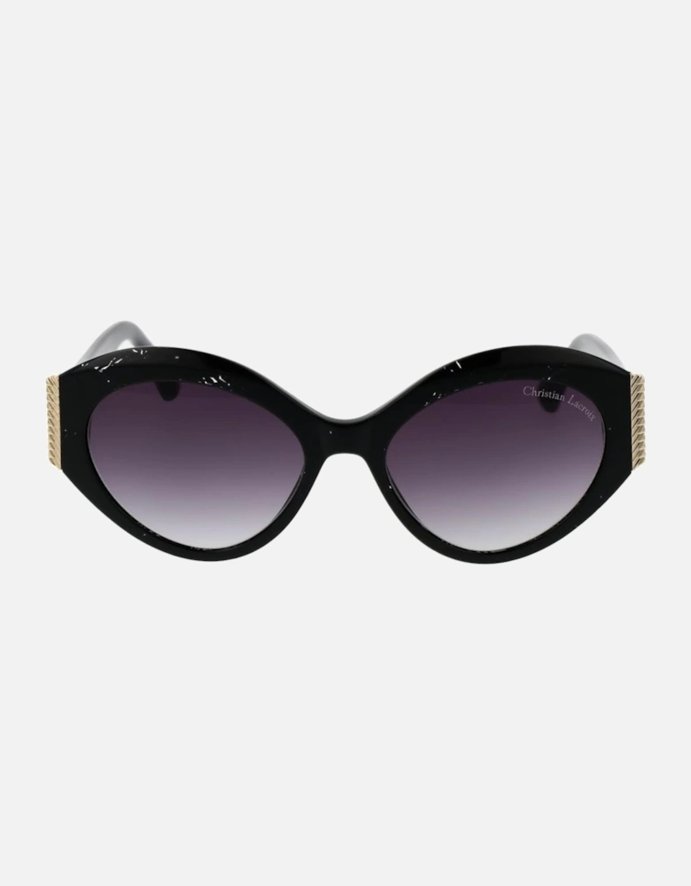 Cat Eye Acetate Sunglasses with Gradient Lenses Women - Black