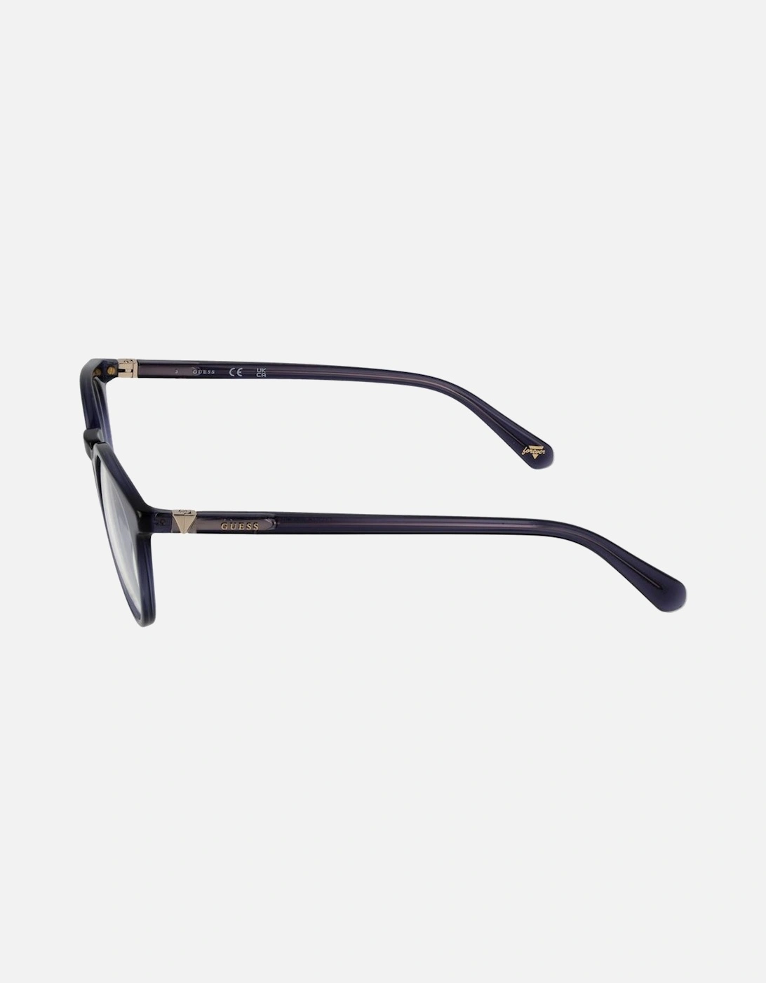 Round Full-Rim Acetate Eyeglasses with Demo Lenses Unisex - Blue