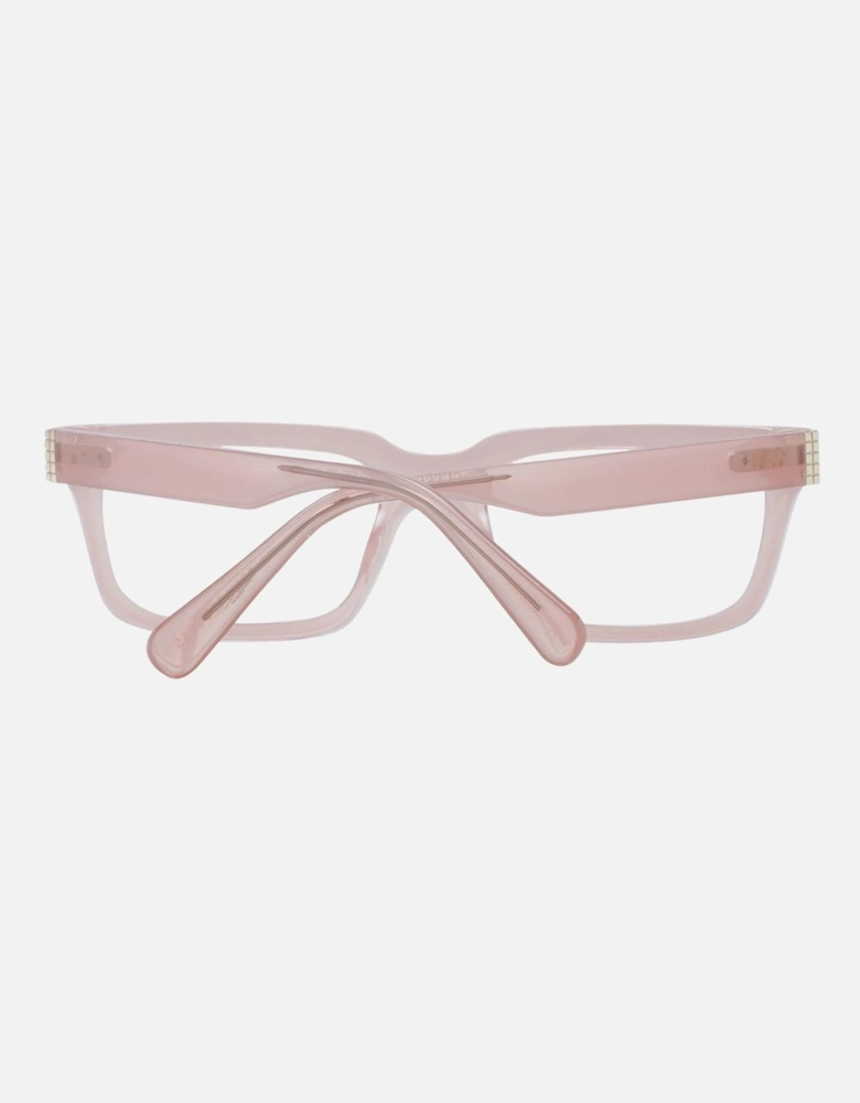 Rectangle Full-Rim Plastic Frame Glasses Women - Pink