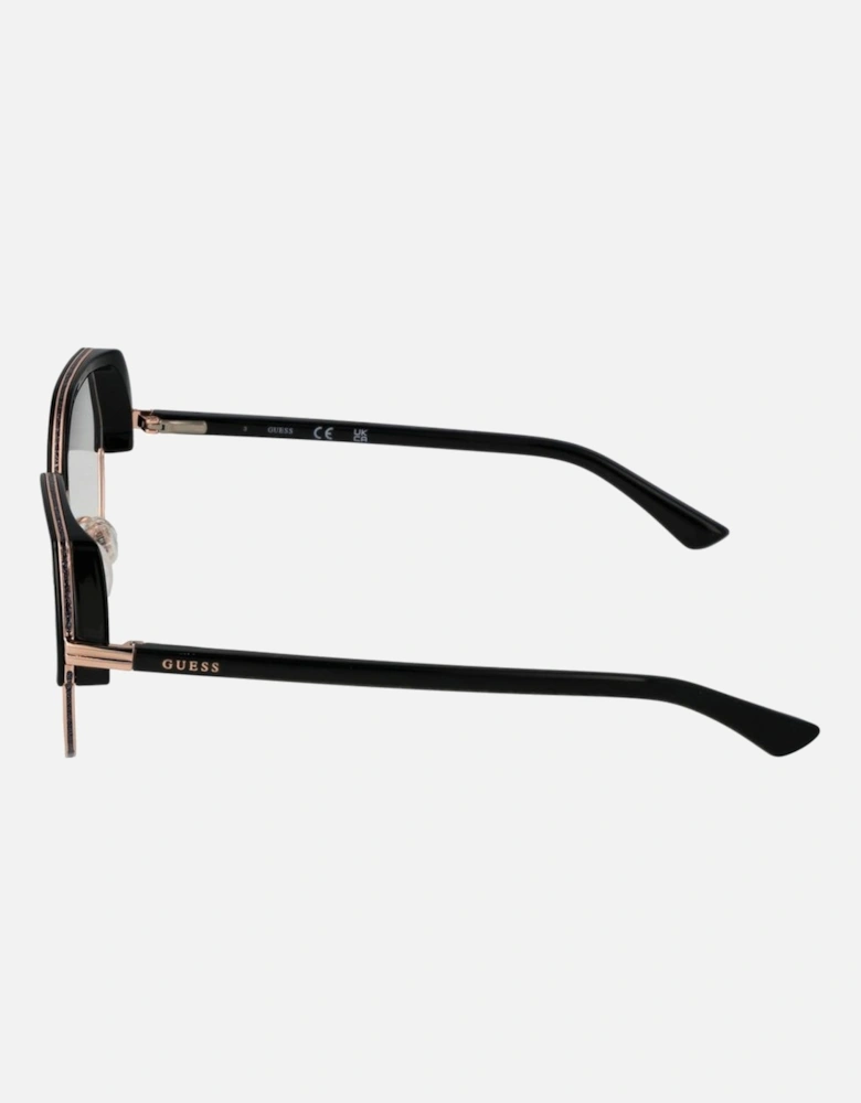 Round Full-Rim Black Frame Eyeglasses Women