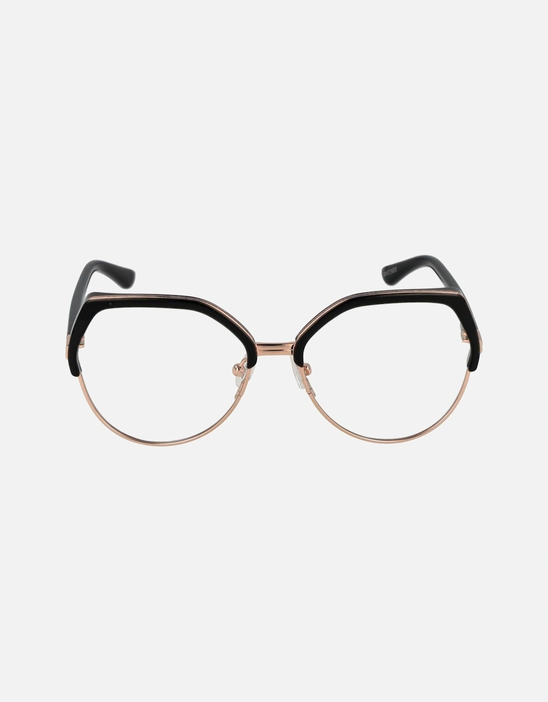 Round Full-Rim Black Frame Eyeglasses Women