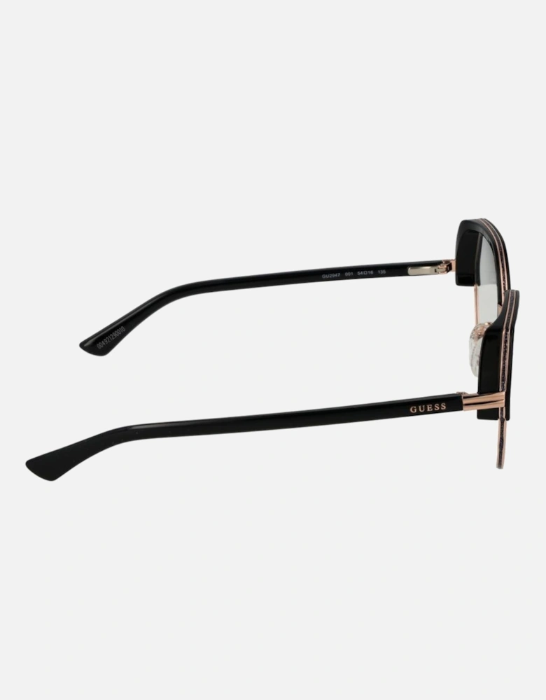Round Full-Rim Black Frame Eyeglasses Women