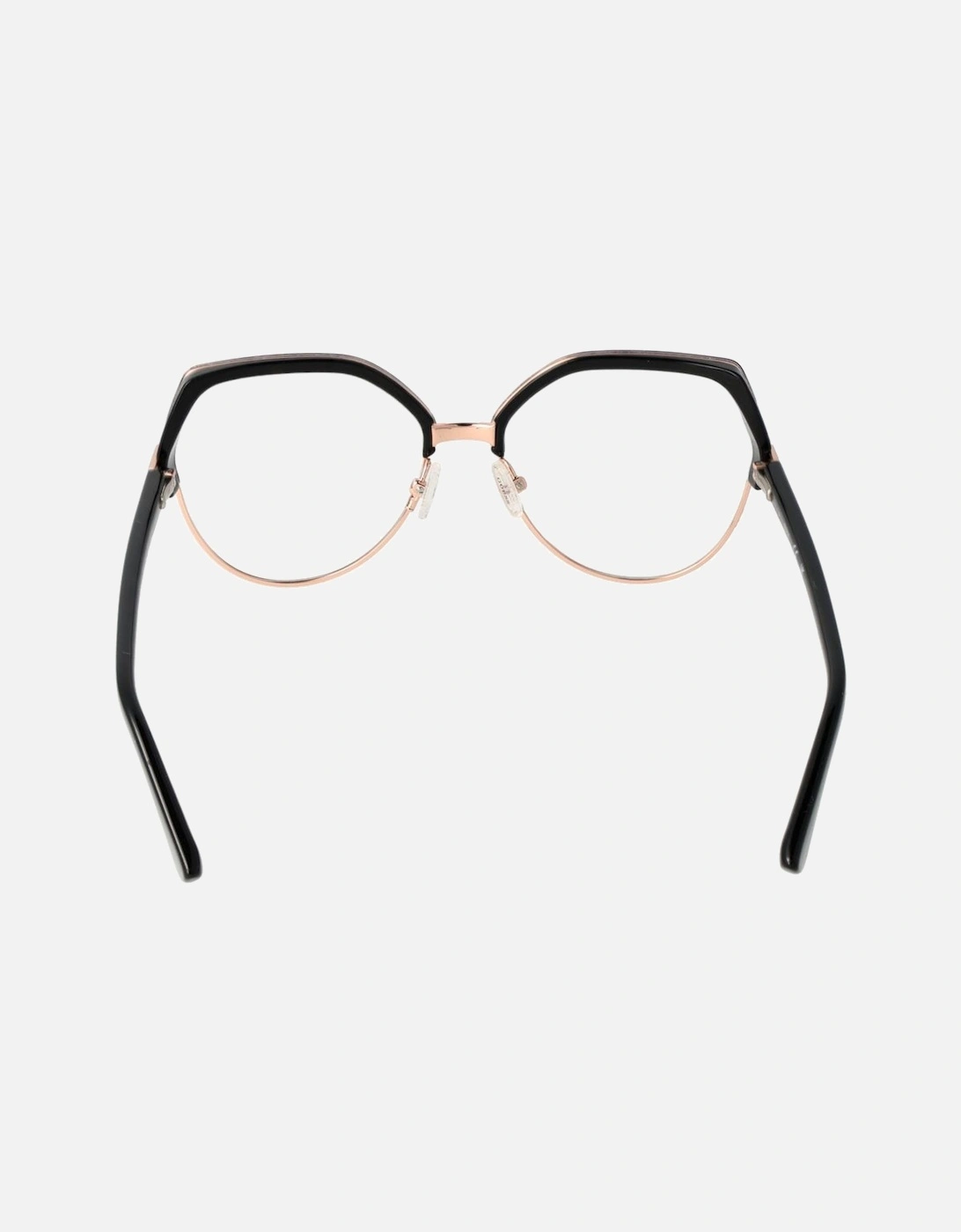 Round Full-Rim Black Frame Eyeglasses Women