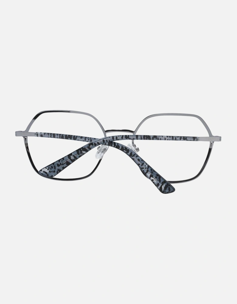 Full-Rim Square Metal Frame Glasses Women - Silver