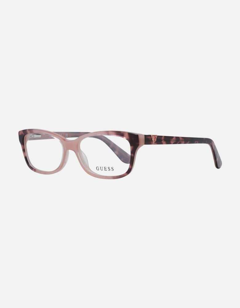 Full-Rim Rectangle Plastic Frame Glasses Women - Pink