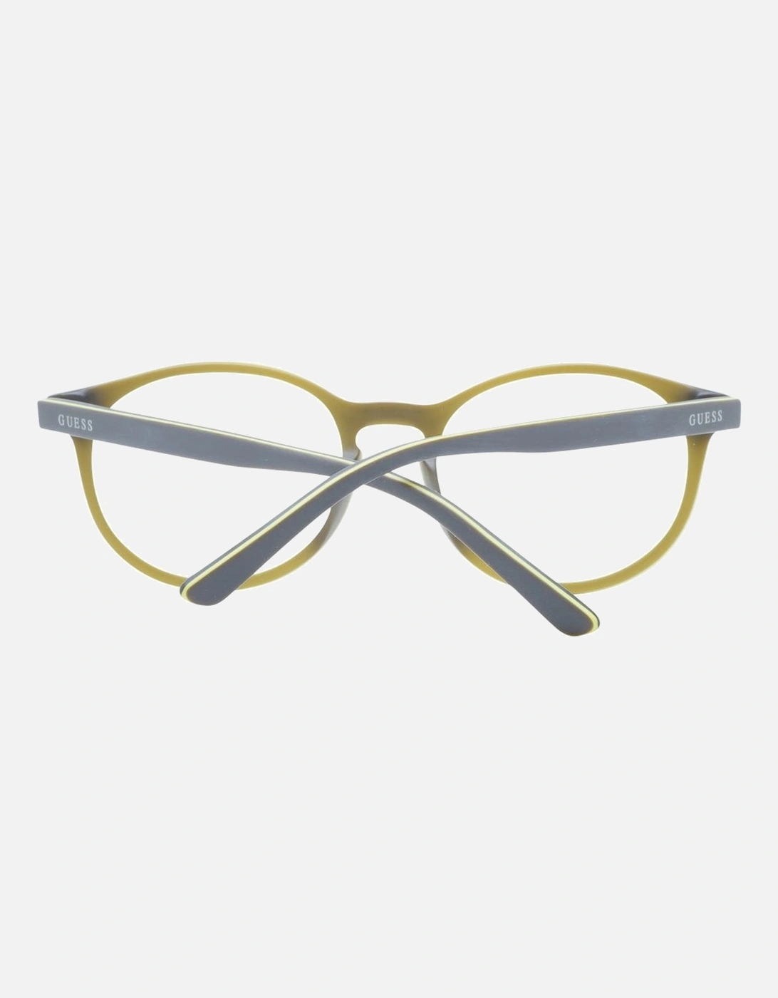Full-Rim Round Grey Plastic Glasses Unisex - Gray Frames