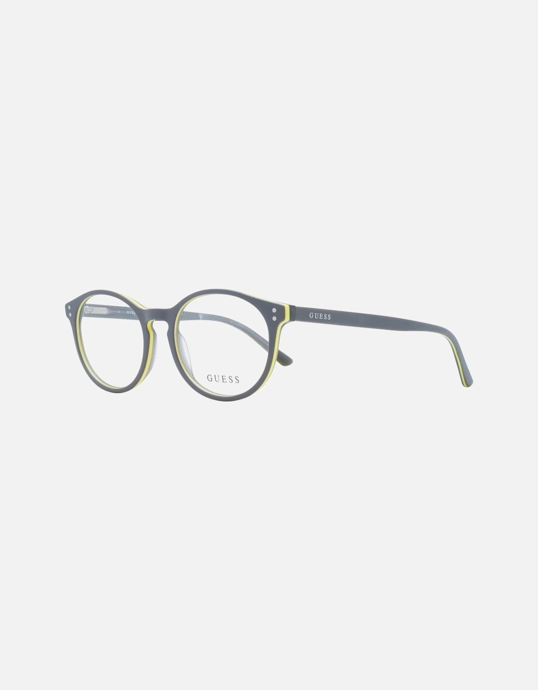 Full-Rim Round Grey Plastic Glasses Unisex - Gray Frames, 4 of 3