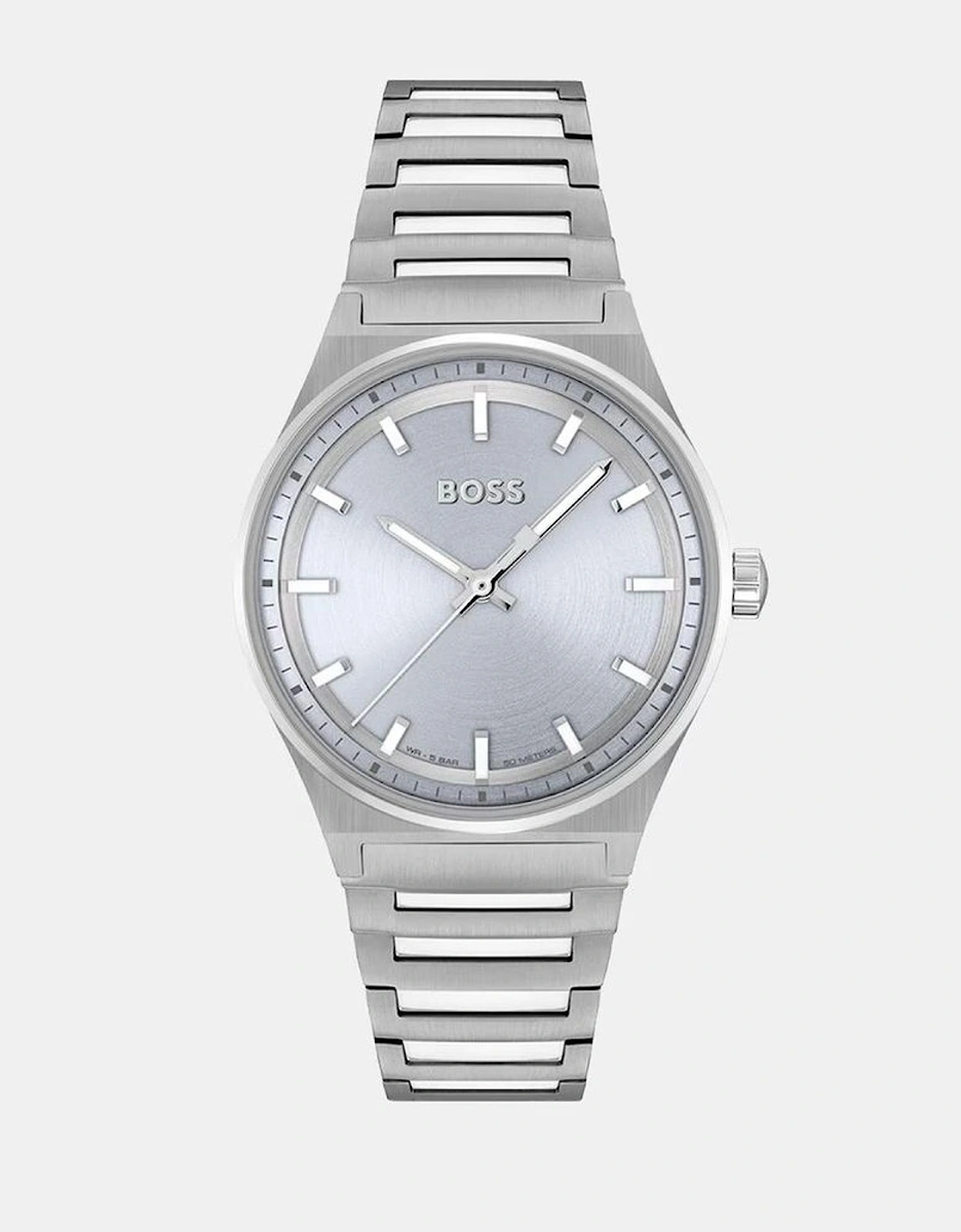 Quartz Stainless Steel Analog Watch Unisex - Silver Unisex Watches, 3 of 2