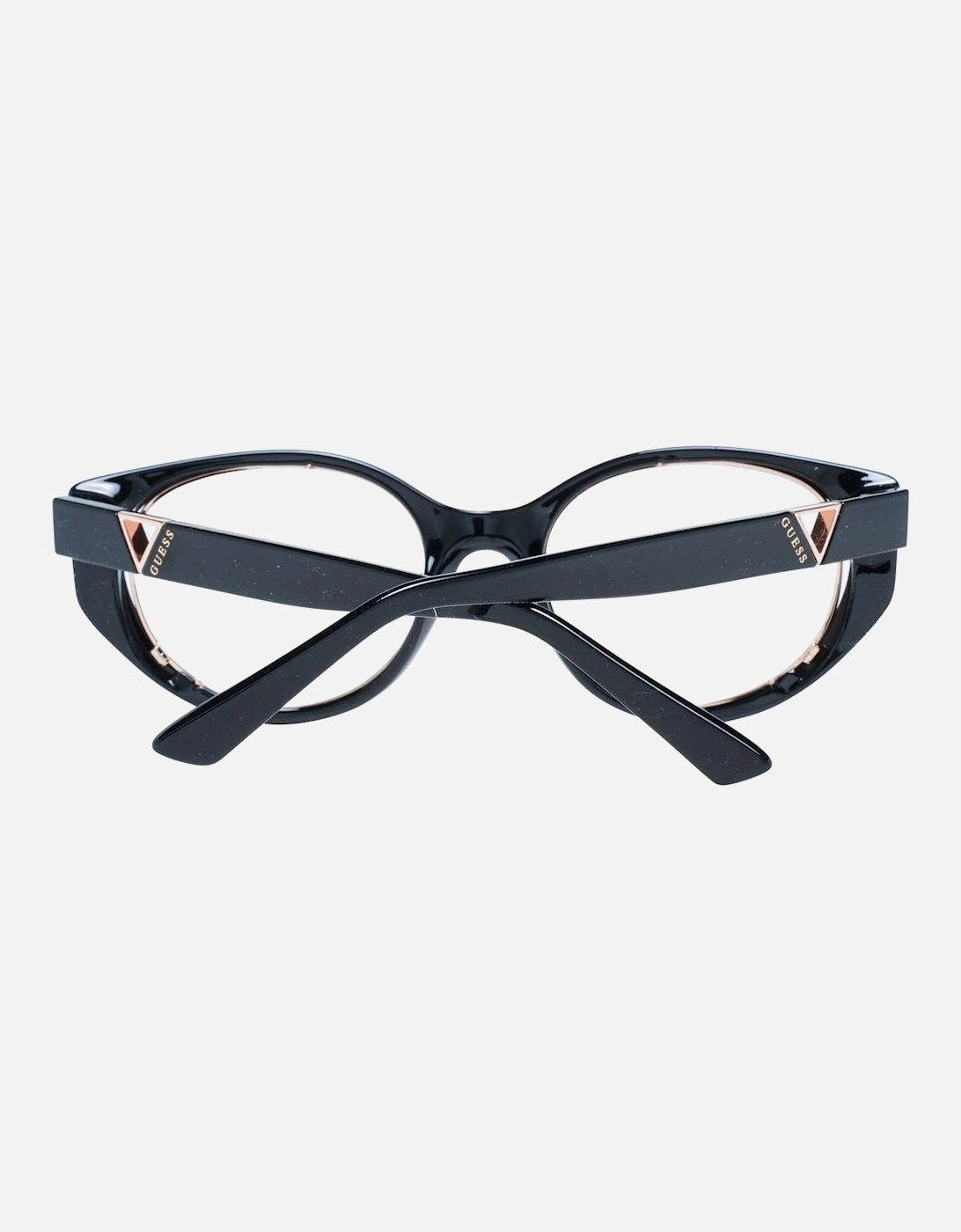 Cat Eye Black Plastic Frame Sunglasses with Eyewear Chain Women
