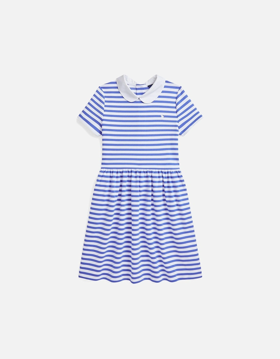 Girls Collar Dress - Blue/White, 2 of 1