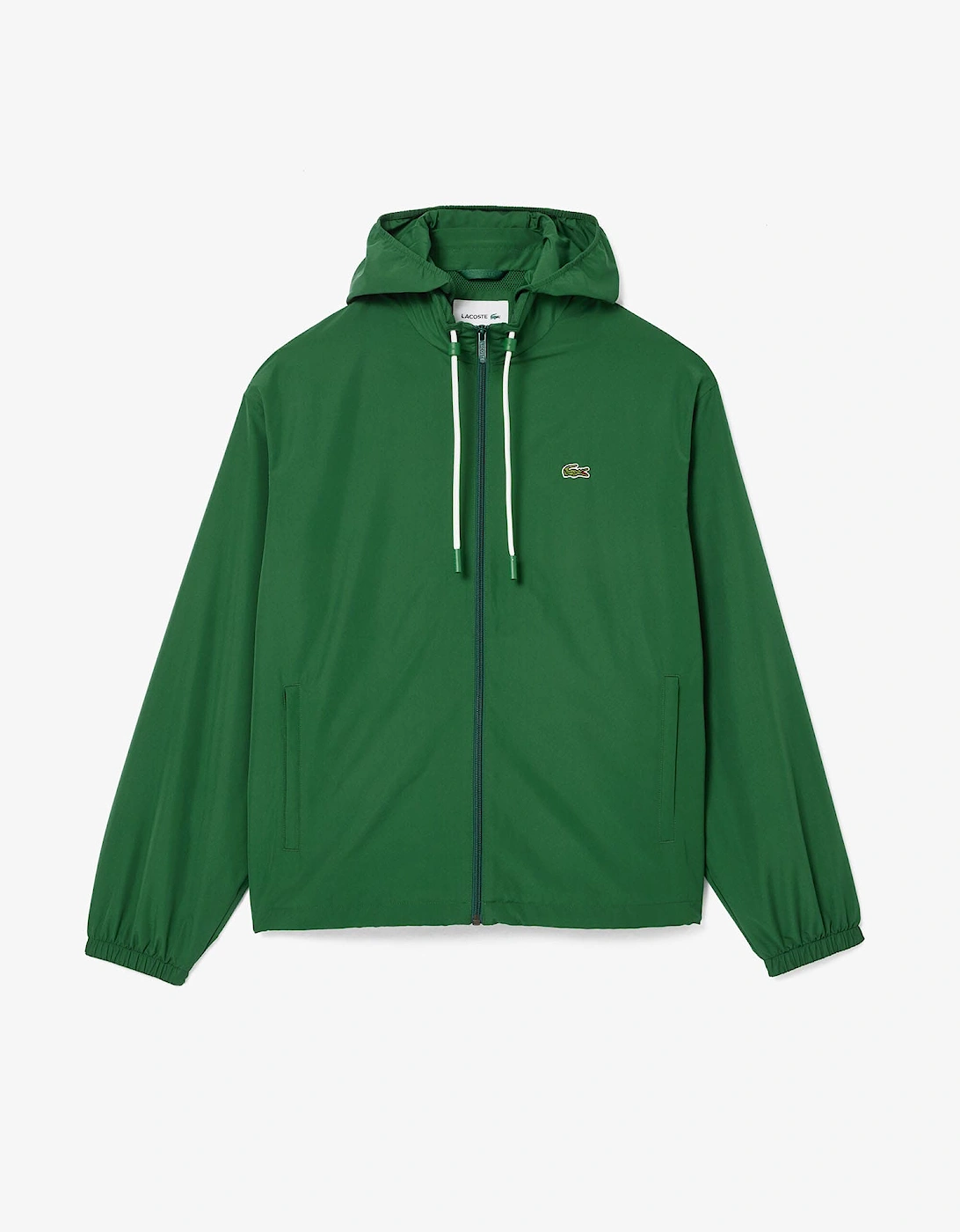 Lacoste Men's Sportsuit Jacket with Removeable Hood - Green - Size: 40/38/Regular