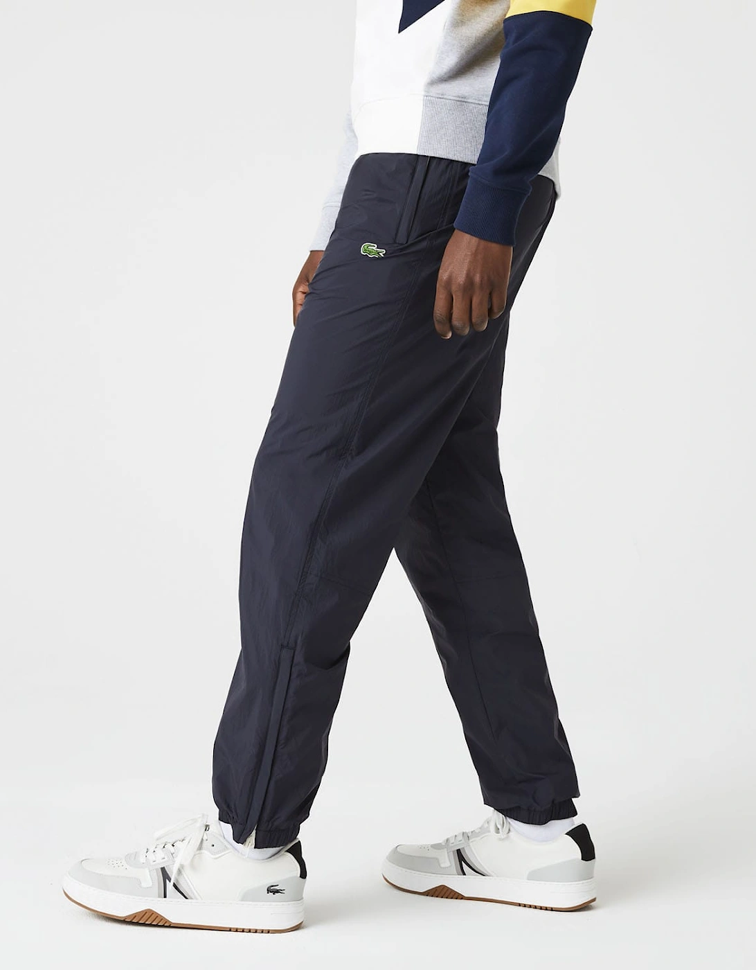 Lacoste Men's Nylon Track Pants - Blue - Size: L