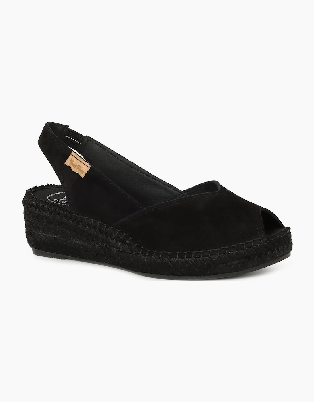 Toni Pons Women's Bernia Womens Wedge Heel Espadrilles Sandals - Black - Size: 2