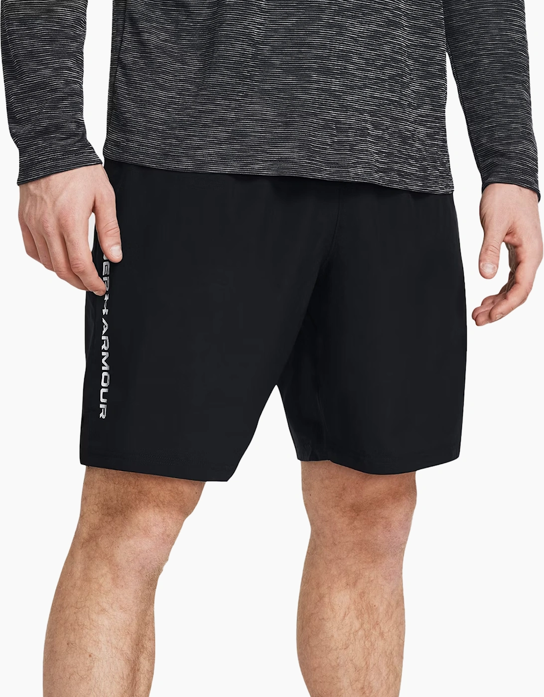 Under Armour Men's Black Technical Wordmark Woven Shorts  S